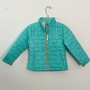 Cat & Jack // Teal Sparkle Puffer Jacket 4T
